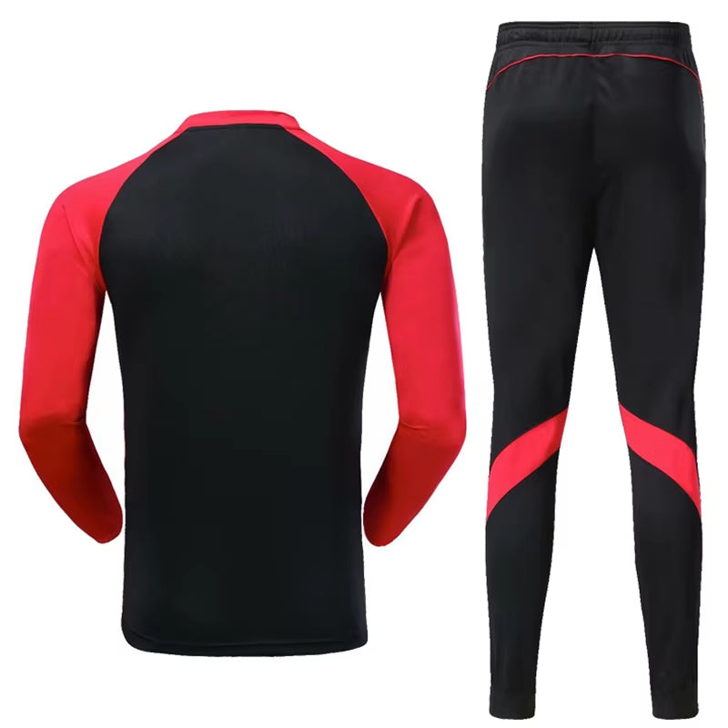 2024Winter Football Jersey Kids Men Long Sleeve Sports Tracksuit Survetement Football Jersey Pant Outdoor Running Training Suit