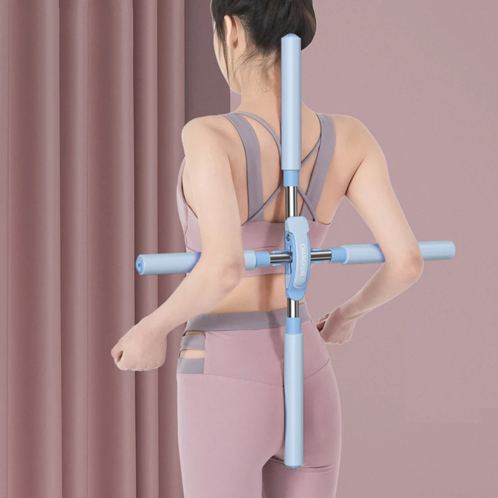 Hunchback Pilates Stick Standing Training Yoga Posture Corrector Stick Retractable for Adult Child Fitness Exercise Equipment