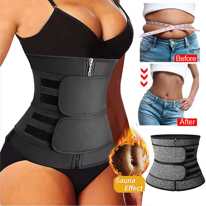 Women Waist Trainer Neoprene Body Shaper Belt Slimming Sheath Belly Reducing Shaper Tummy Sweat Shapewear Workout Shaper Corset