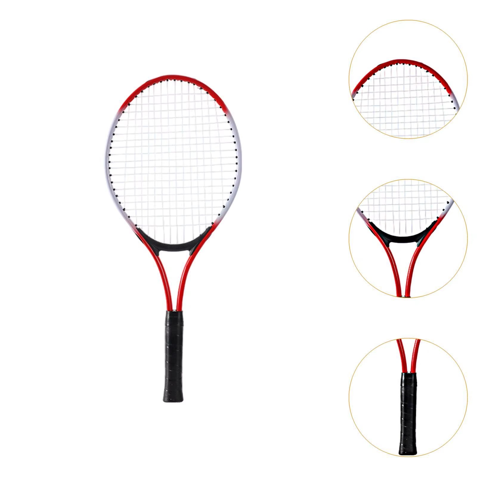 Tennis Racket Aluminum Alloy Portable Shockproof Tennis Racquet for Beach Training Outdoor Game Beginner Training Equipment Tool