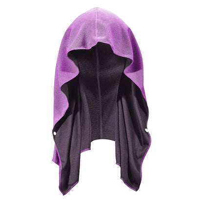 Cooling Hoodie Towel Sweat Absorption Extra Soft Sun Protection Quick Drying Sweat Towel Neck Wrap Sports Supplies