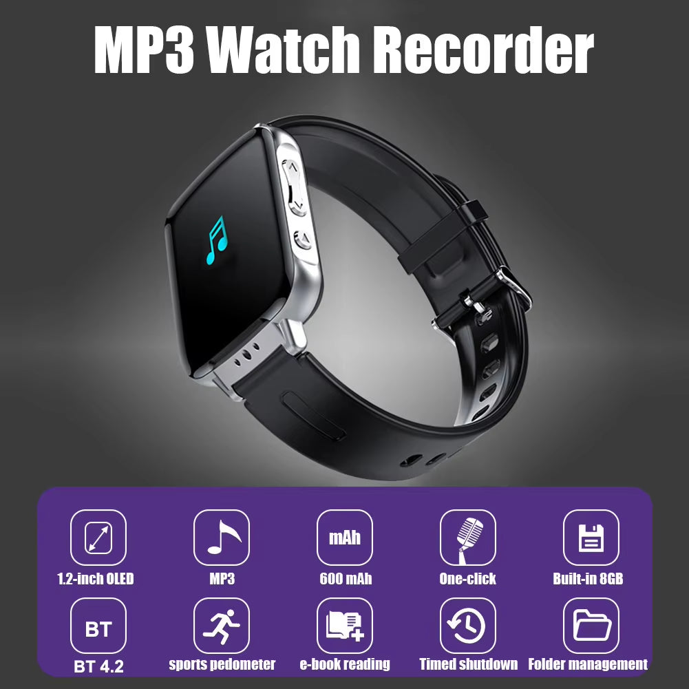 S11 Watch Bluetooth Running MP3 Sports Pedometer Lossless Music Player E-Book Mini Student Walkman