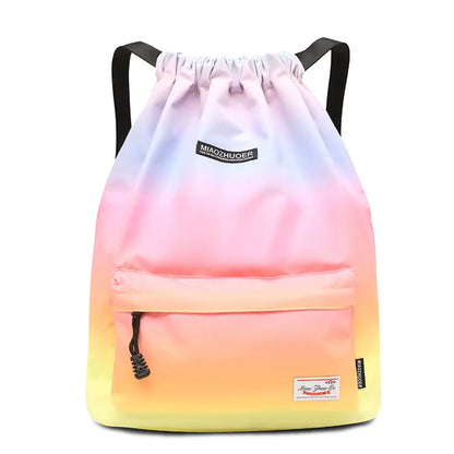 Bag Summer Waterproof Gym Bag Sports Bag Travel Drawstring Bag Outdoor Bag Backpack for Training Swimming Fitness Bags Softback