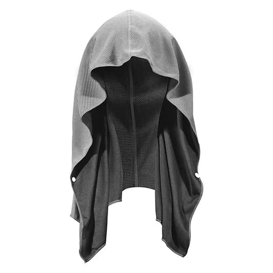 Cooling Hoodie Towel Sweat Absorption Extra Soft Sun Protection Quick Drying Sweat Towel Neck Wrap Sports Supplies