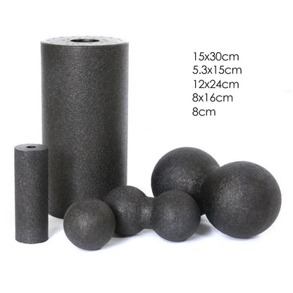 5Pcs Yoga Massage Foam Rollers Fascia Balls Yoga Column EPP High Density Fitness Roller &Ball Leg Back Neck Massager Pain Relief